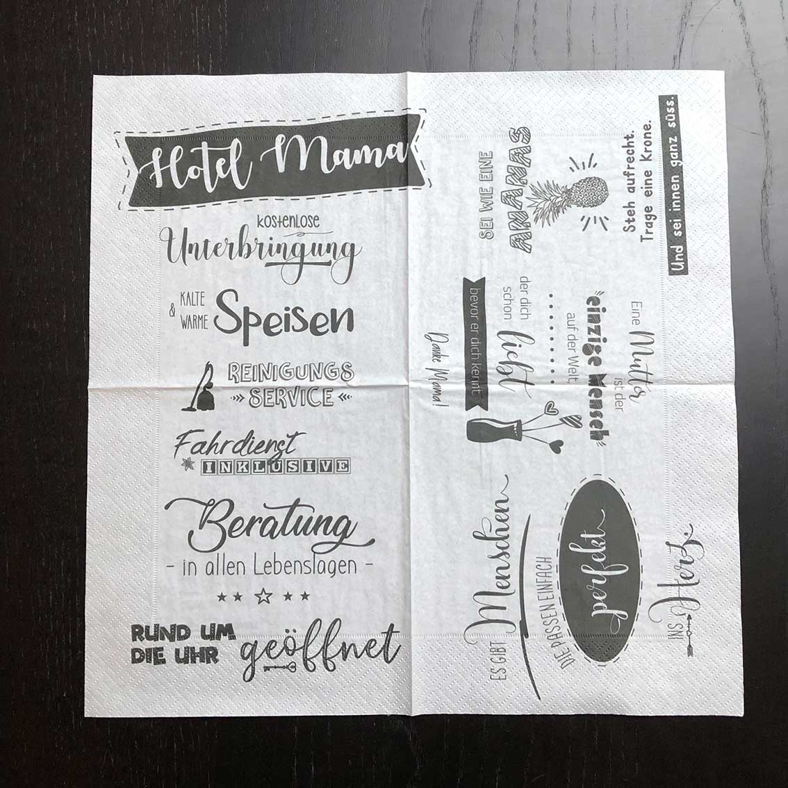 Serviette "Hotel Mama" – Bild 2